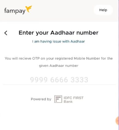 fampay aadhaar